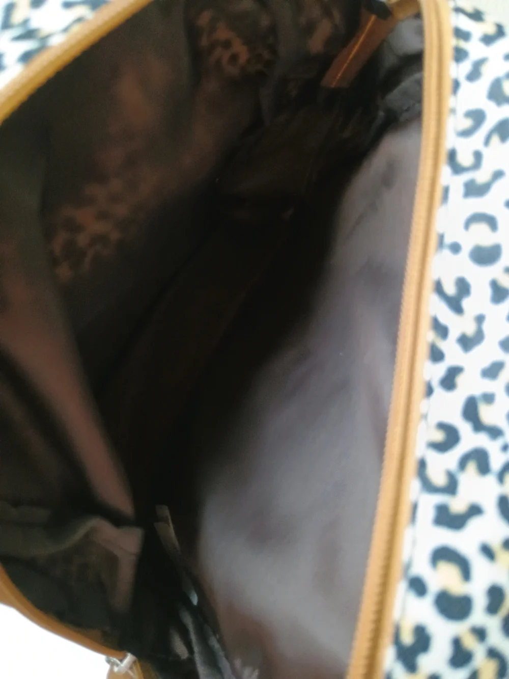 Little Me Leopard Print Mini Backpack with Brown Accents